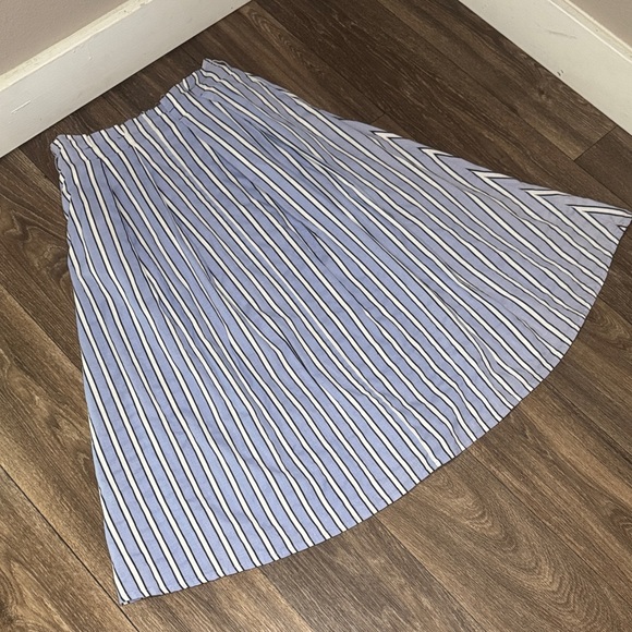 Zara A-Line Skirt in Blue and White Stripes Women’s XS - Picture 5 of 12